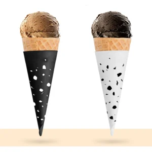 Abstract Design Ice Cream Cone Sleeves