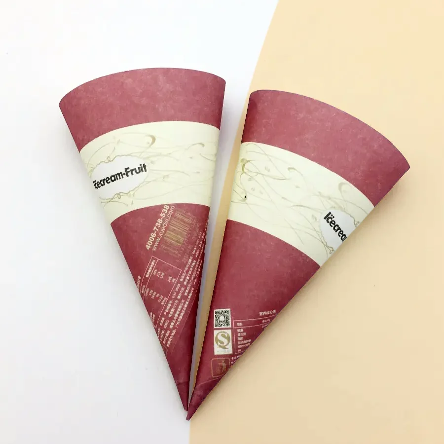 Rolled Ice Cream Cone Sleeves